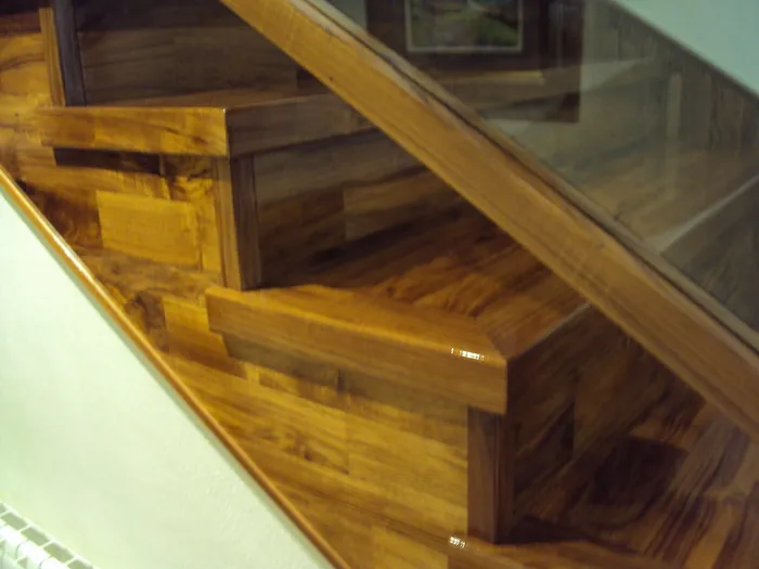 Detalle de escalera de madera