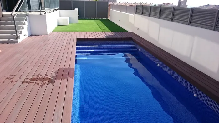 Tarima de madera para terraza