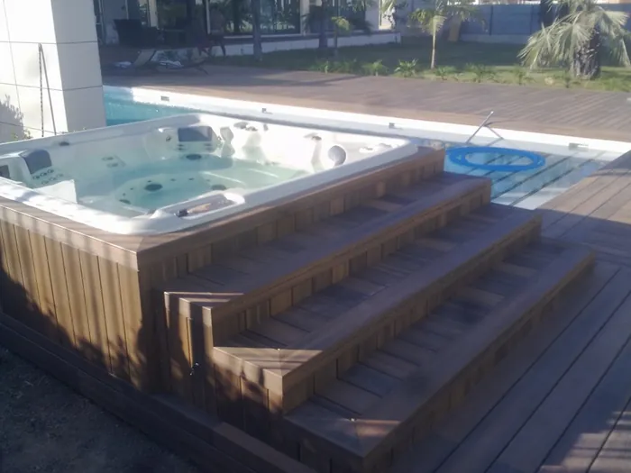 Estructura de madera para jardín