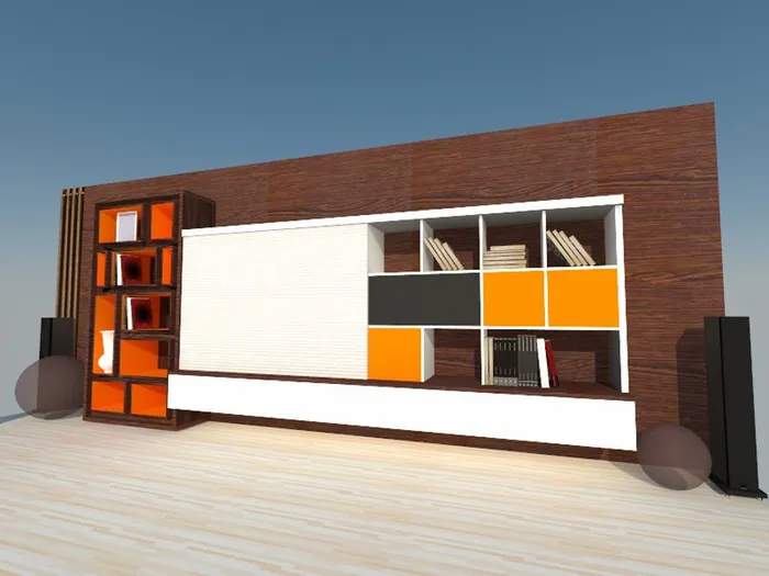 Render realista de un mueble de autor