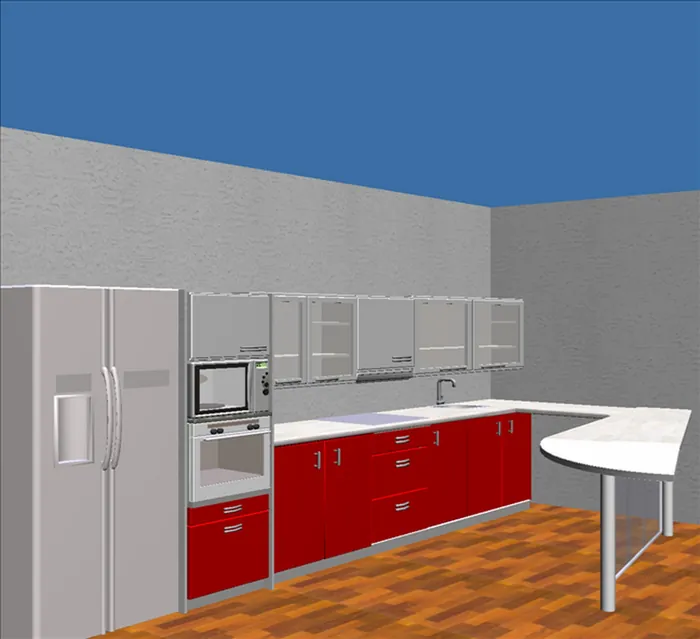 Infografía 3D de un mueble a medida en San Javier