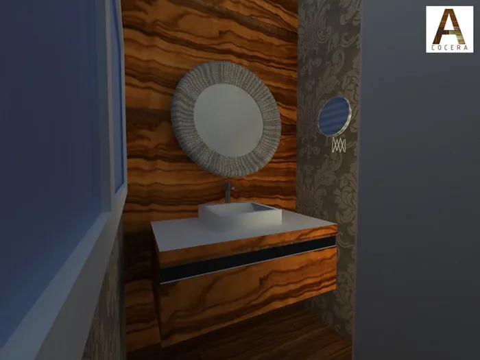 Diseño 3D de mobiliario en madera