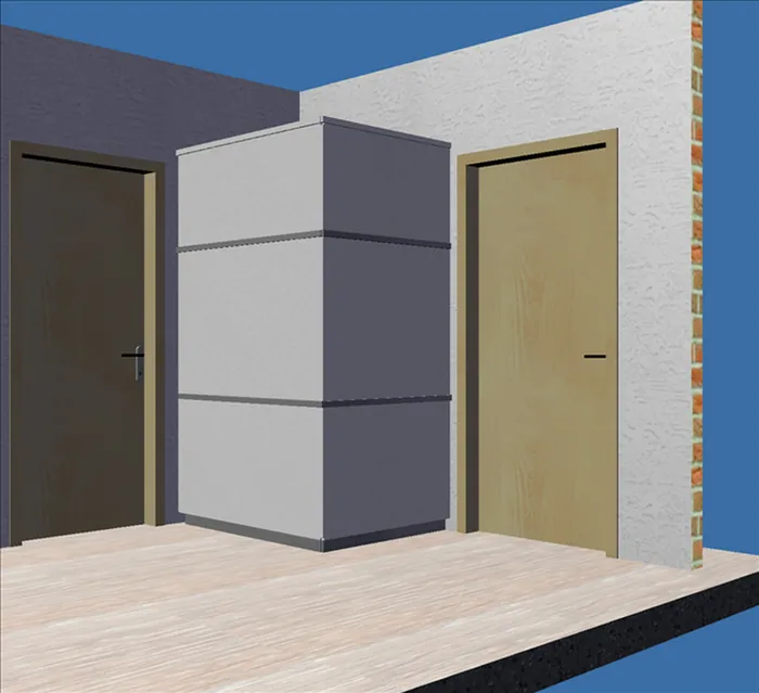 Infografía 3D de un mueble a medida en Cartagena