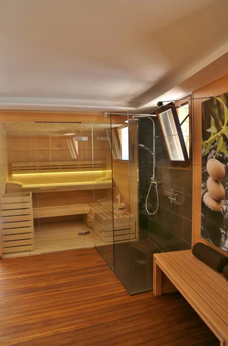 Sauna integrada en zona wellness en el Mar Menor